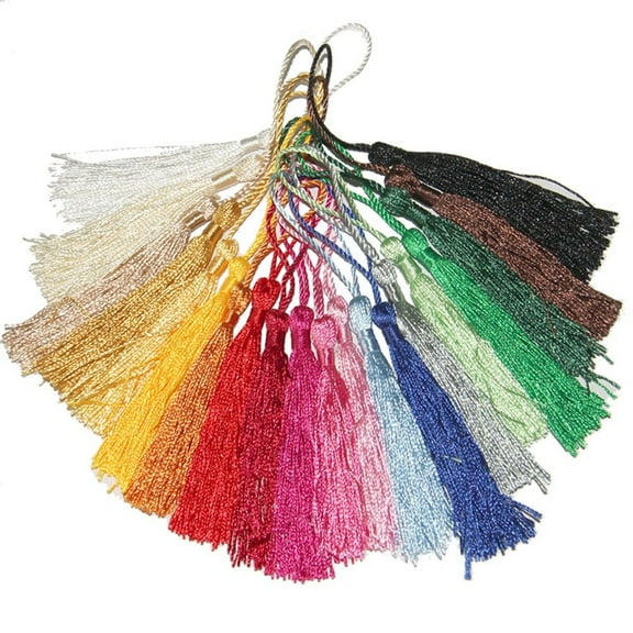 120 Pcs Small Handmade Tassels for Chinese Knot, Decorative Tassel Pendants, Mini Tassels for Crafts and Jewelry Making
