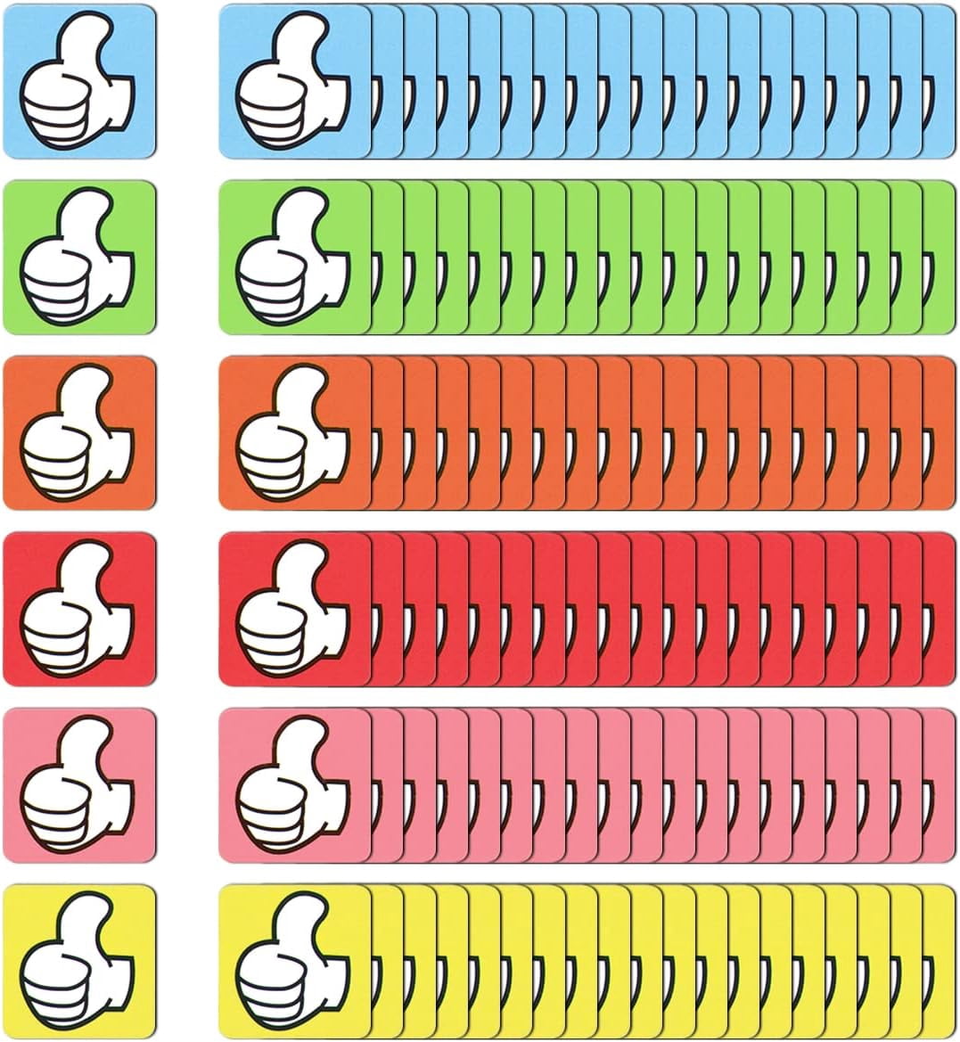 120 Pcs Colorful Thumbs Up Magnets Refrigerator Magnets Blackboard ...