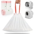 thumbnail image 1 of 120 Pcs Drawstring Automatic Litter Box Bags, Designed for Automatic Litter Box Featuring Side-Access Waste Storage, Compatible with MW-SC01/MW-SC02, 1 of 4