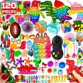 120 Pcs Fidget Toys Pack, Pop Sensory Party Favors Set Gifts for Kids ...