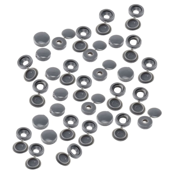 120 Pcs Furniture Hardware Screw Cap Plastic Caps Nut Self-tapping Pe or