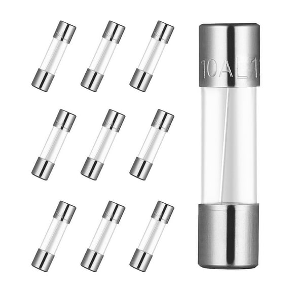 120 Pcs Glass Fuses Assortment Kit - 5x20mm & 3.6x10mm - Fast-Blow Tube Fuses for Electronics, Holiday Lights, DIY Projects - 125V Fuse Set