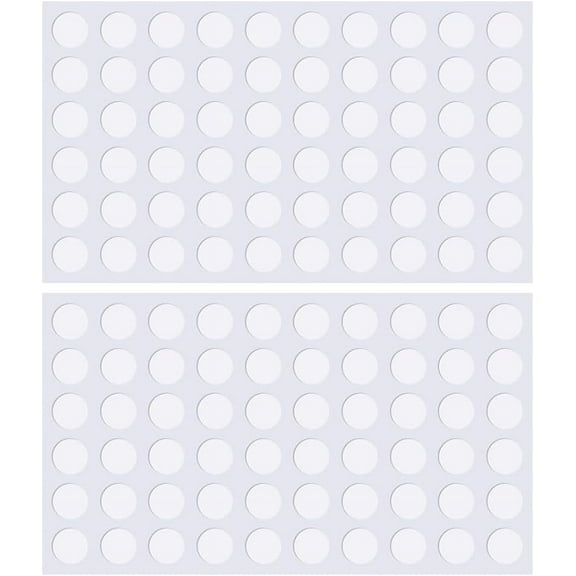 120 Pcs Adhesive Dots Double Sided Removable White Adhesive Dots Waterproof Small Stickers Collar Dots Collar Stays for Men's Dress Shirts