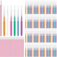 thumbnail image 1 of 120 Pcs Interdental Brush + 25 Pcs Lip Wands Applicators Disposable, Braces Brush for Cleaner Interdental Brush Toothpick Dental Flossing Oral Dental Hygiene Flosser Tooth Cleaning Tools, Multicolor, 1 of 14