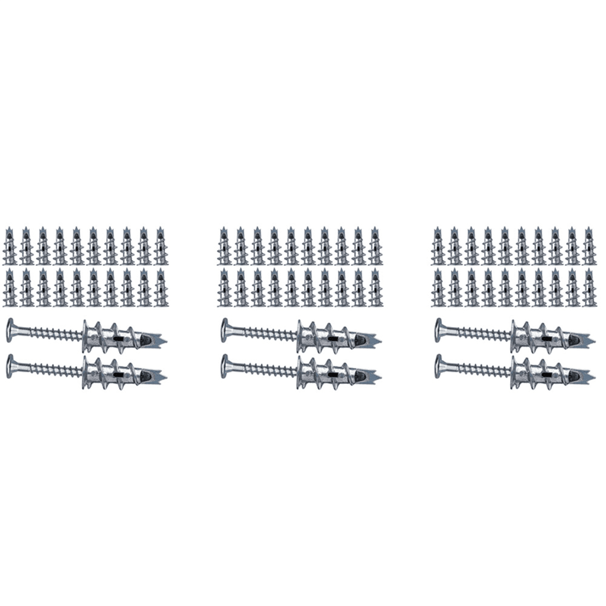 120 Pcs Metal Self Drive Anchor Plasterboard Dowels With Screws 4 5 X 120-pcs-metal-self-drive-anchor-plasterboard-dowels-with-screws-4-5-x