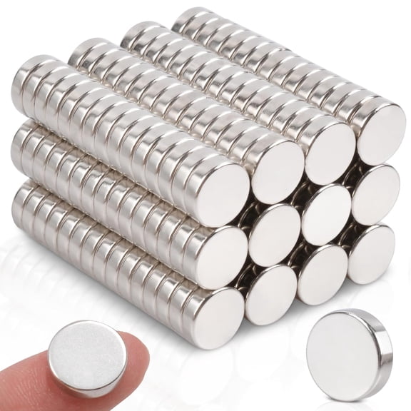 120 Pcs Neodymium Magnet, 4 mm x 1.5 mm Small Mini Magnets Strong Rare Earth Magnets Round Refrigerator Magnet for Crafts Dry Erase Board, Office, Fridge, Building Scientific Models
