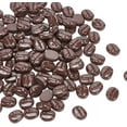 thumbnail image 1 of 120 Pcs Opaque Resin Coffee Beans Artificial Coffee Beans Imitation Food Mini Coffee Bean Decor Flatback Resin Cabochons for Jewelry DIY Crafts Home Kitchen Shop Market Brown, 1 of 9