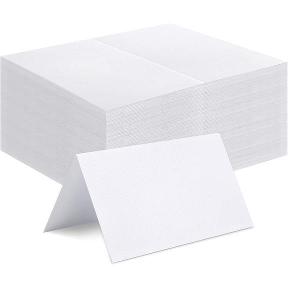 120 Pcs Place Cards, 2x3.5in Blank Fillable Banquet Seat Card for Table Setting, Escort Card, Wedding Place Cards for Wedding, Table, Dinner Parties