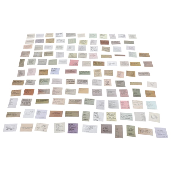 120 Pcs Retro Text Celebrity Quotes Inspirational Stickers Scrap Paper for Adults