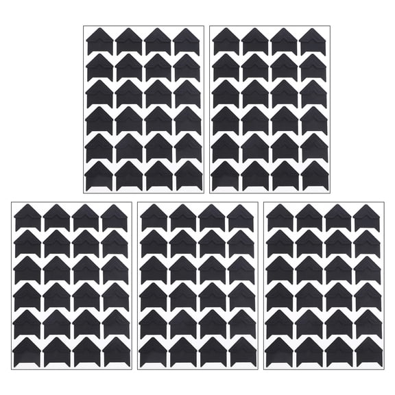 120 Pcs Scrapbook Picture Corners White Photo Gold Stamping Black