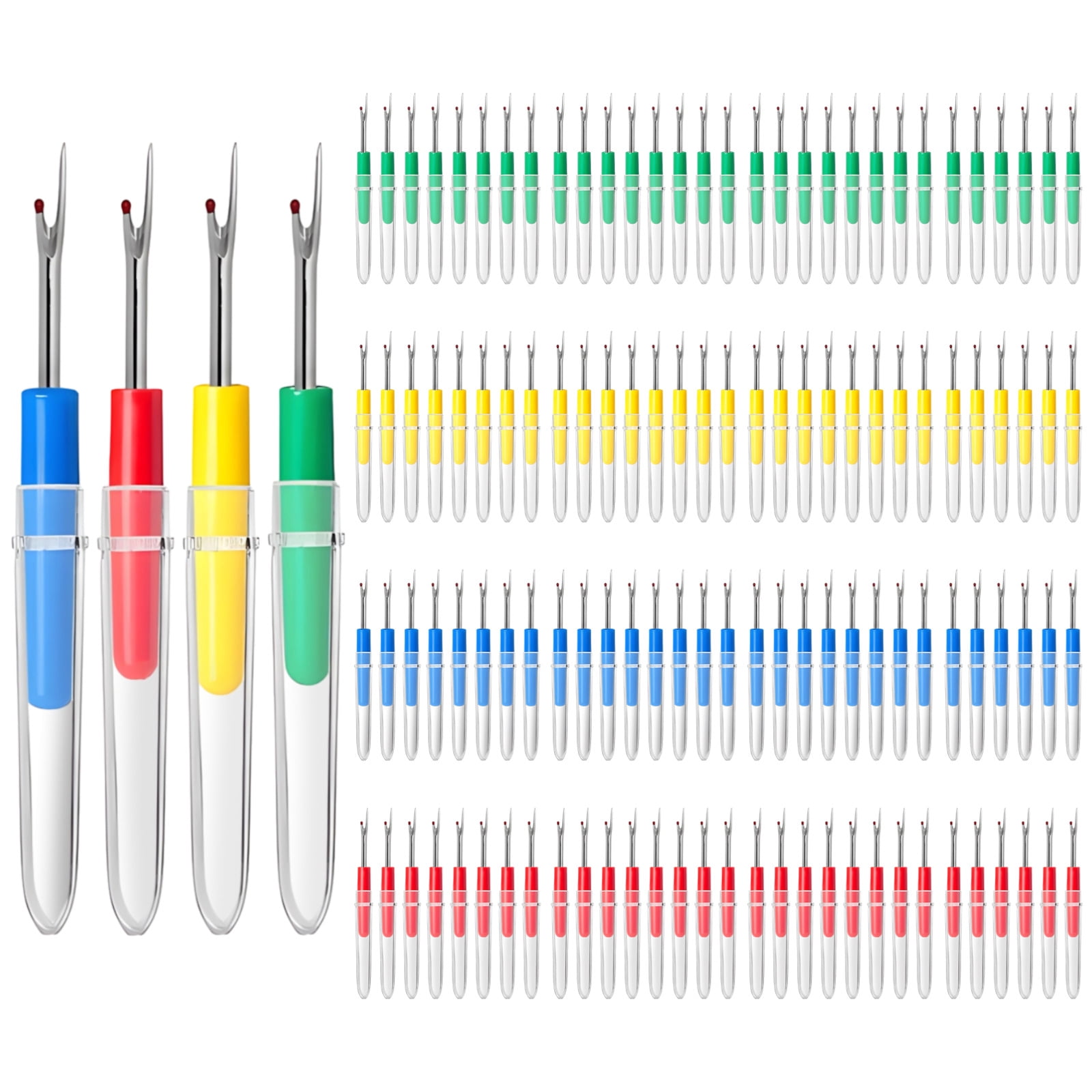 120 Pcs Seam Rippers for Sewing, Stitch Remover Tool with Safety Cap ...