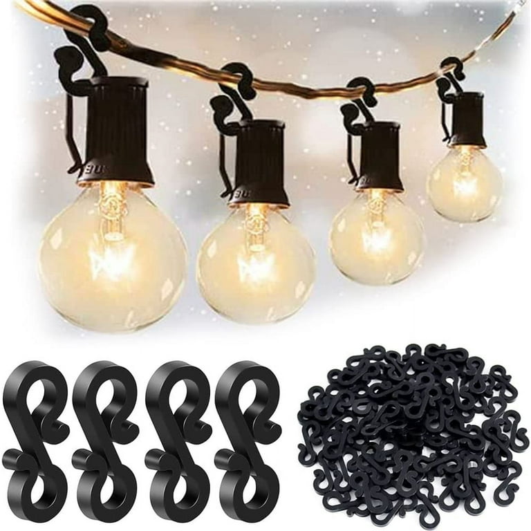 120 Pcs Small Gutter Hooks for Outdoor String Light Hangers, S