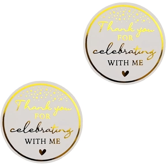 120 Pcs Thank You Stickers, Personalised Stickers, Thank You for Coming to My Party Stickers, Custom Sticker for Party Bags Wedding Envelope Baking Gift Wrapping Envelopes Small Business Decorations