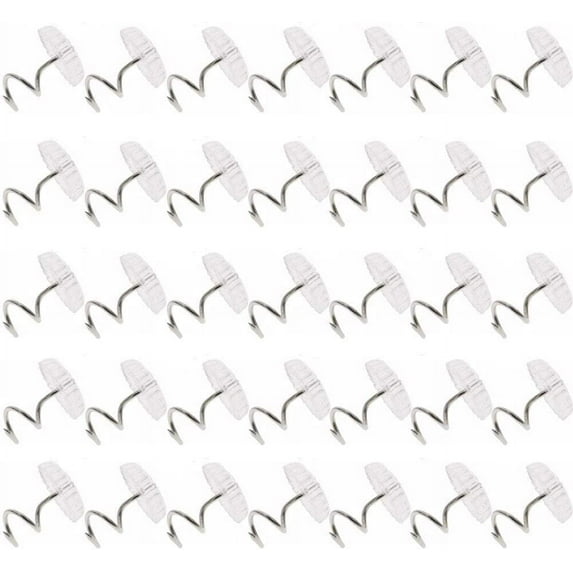 120 Pcs Twist Pins Upholstery Clear Heads Slip Cover Fasteners Headliner Pins for Sofa Car Van Home Furniture Hold Bed Skirt (120 pcs)