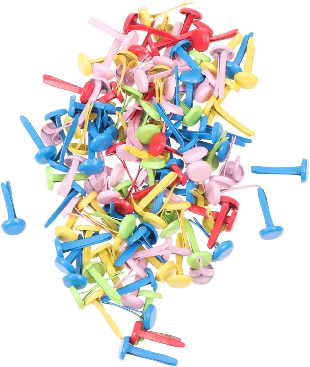 120 Pcs TwoLegged Nails Paper Fasteners Kid Stuff Mini Accessories