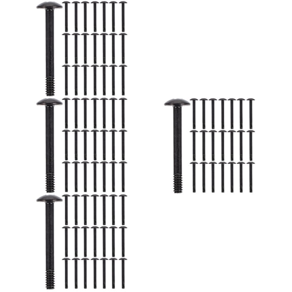 CIMAXIC Cimaxic Black Self-Tapping CPU Radiator Fan Screws for Household Cooling 120Pcs