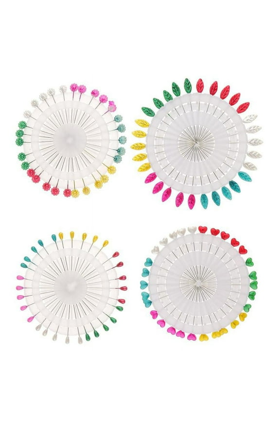 120 Piece Assorted Color Flower Leaves Hijab Scarf Shawl Pins Safety Pins Brooch Ladies Jewelry