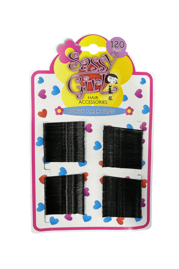 120 Pack Bobby Pins Set with Soft, Plastic-Coated Tips – Comfortable, Snag-Free, Ideal for Securing Hairstyles and Creating Designs, 1 1/2" Long, Black