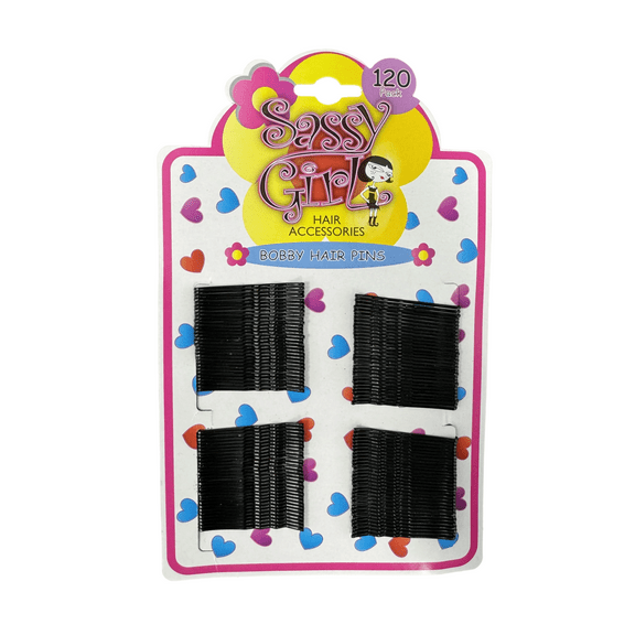 120 Pack Bobby Pins Set with Soft, Plastic-Coated Tips – Comfortable, Snag-Free, Ideal for Securing Hairstyles and Creating Designs, 1 1/2" Long, Black