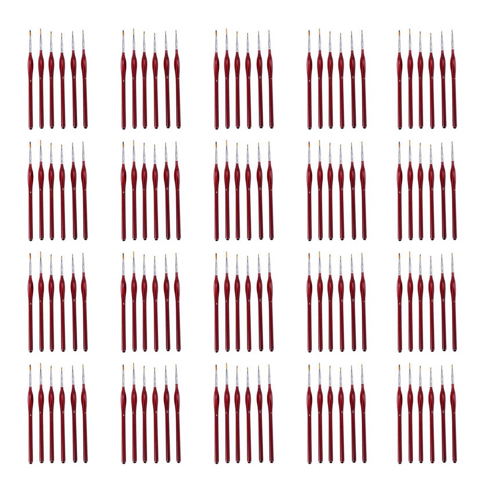 120-Piece Fine Paintbrushes - Detail Paint Brush Set - for Acrylic, Watercolor, Oil,120 x oil brushes,Brown