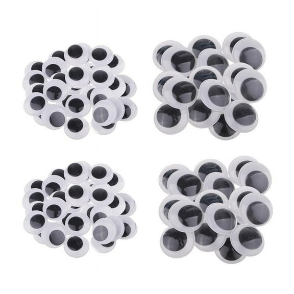 120 Pieces 25mm 30mm Different Sizes Moving Googly Eyes For Crafts, Decorating