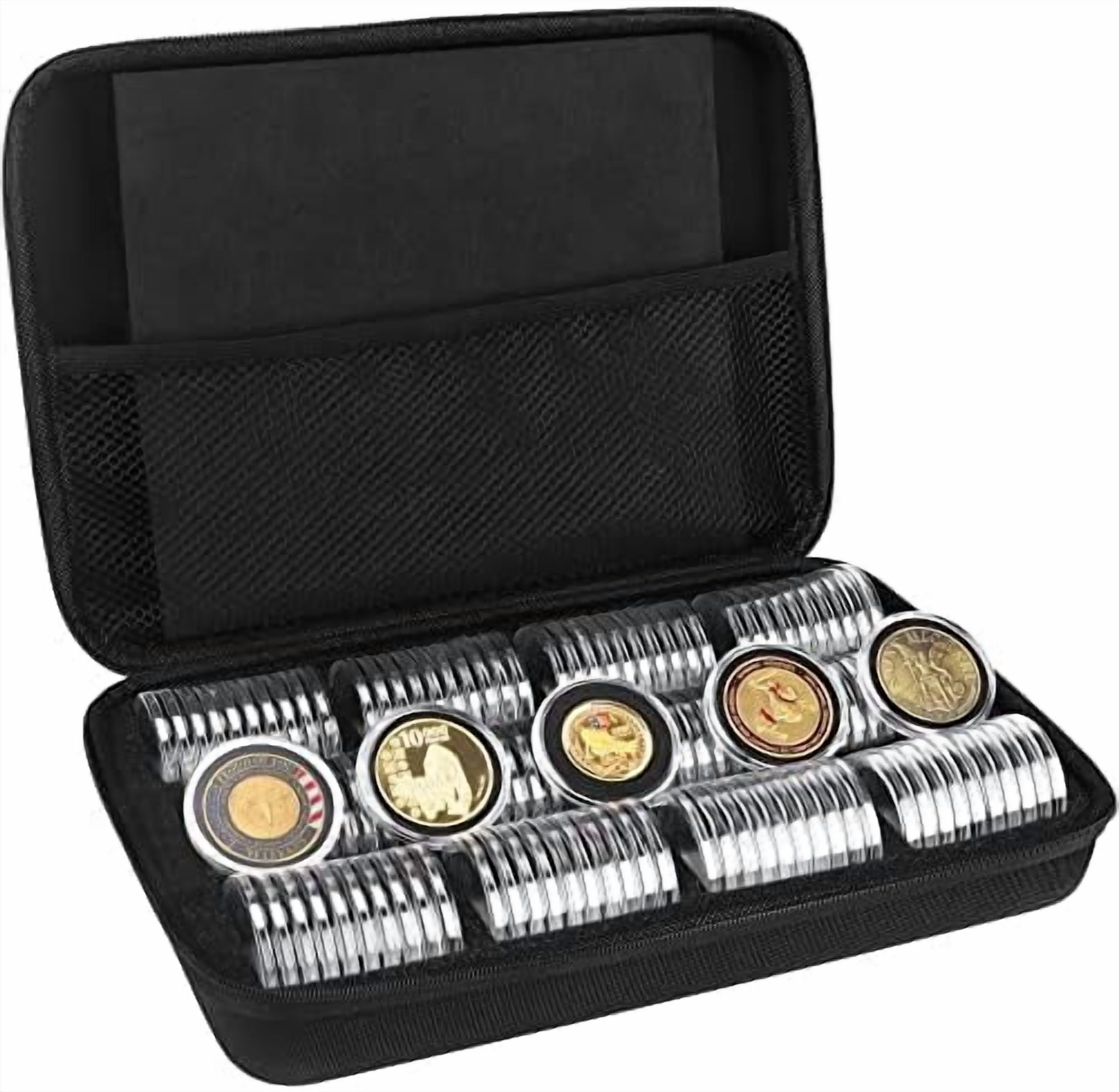120 Pieces 46mm Coin Capsules and 7 Sizes (20/25/30/35/38/40/46mm ...