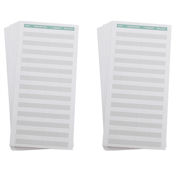 120 Pieces Expense Tracker Sheets Budget Trackers Paper Fit Envelopes Banknote Envelope for Personal