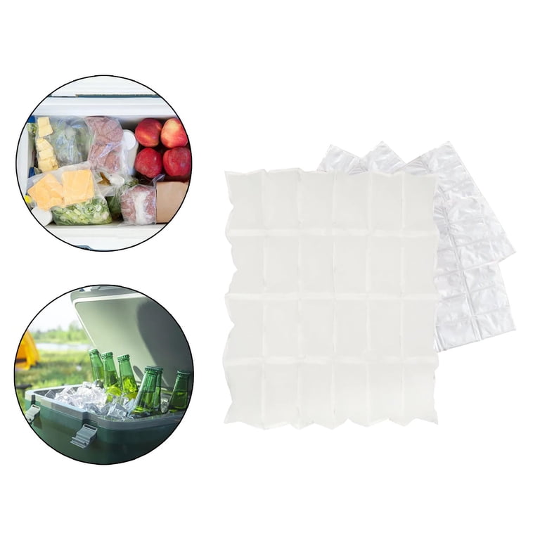 Reusable Ice Pack Sheets For Coolers - 3 Pack Flexible Blankets, Cuttable, 17x11 Inches