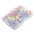 thumbnail image 1 of 120 Pieces Knitting Crochet Locking Stitch Markers Stitch Needle Clip Counter Mix Color Knitting Stitch Counter Crochet Locking Stitch Markers, 1 of 8