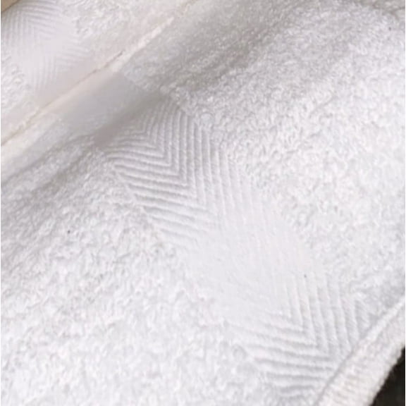 120 Pieces New White Salon SPA GYM Hand Towels Dobby Border 16x27 inches