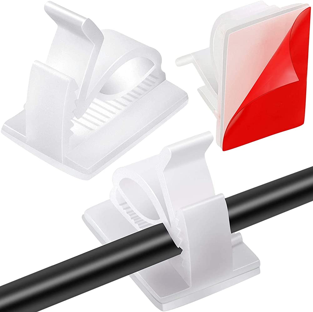 120 Pieces Outdoor Cable Clips SelfAdhesive Cable Management Clips