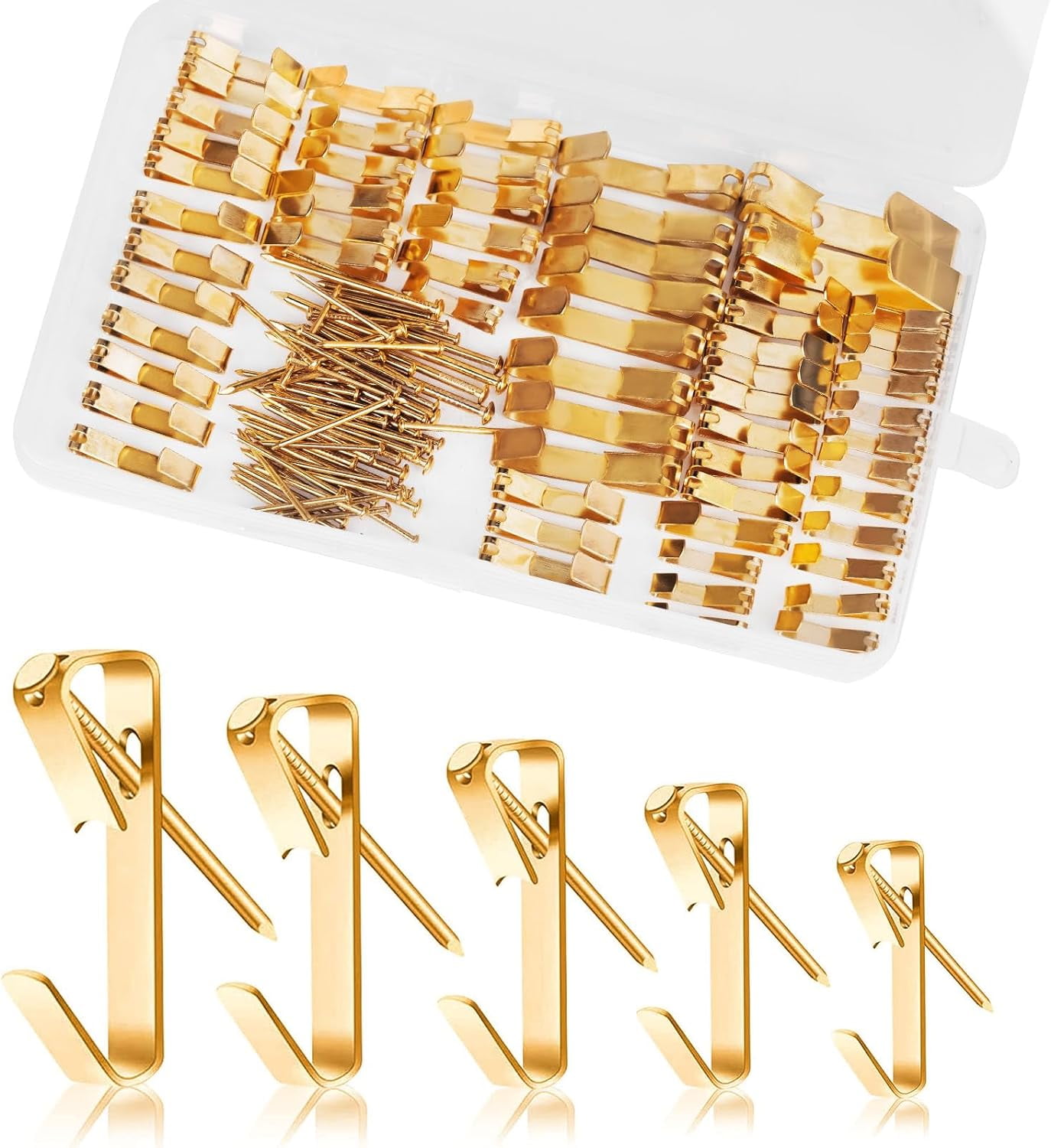 120 Pieces Picture Hanging Kit Wall Hangers for Plasterboard Walls