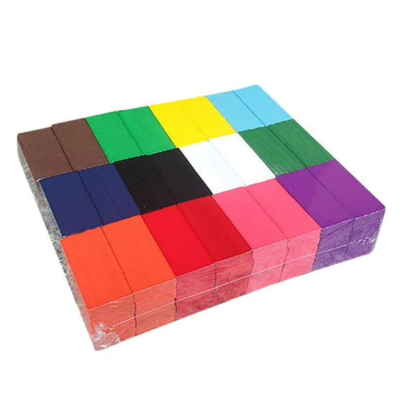 120 Pieces Rainbow Domino Set, Wooden Building Blocks For Big Kids Teens 14+, Educational Toys With Colorful Design And Stacking Play