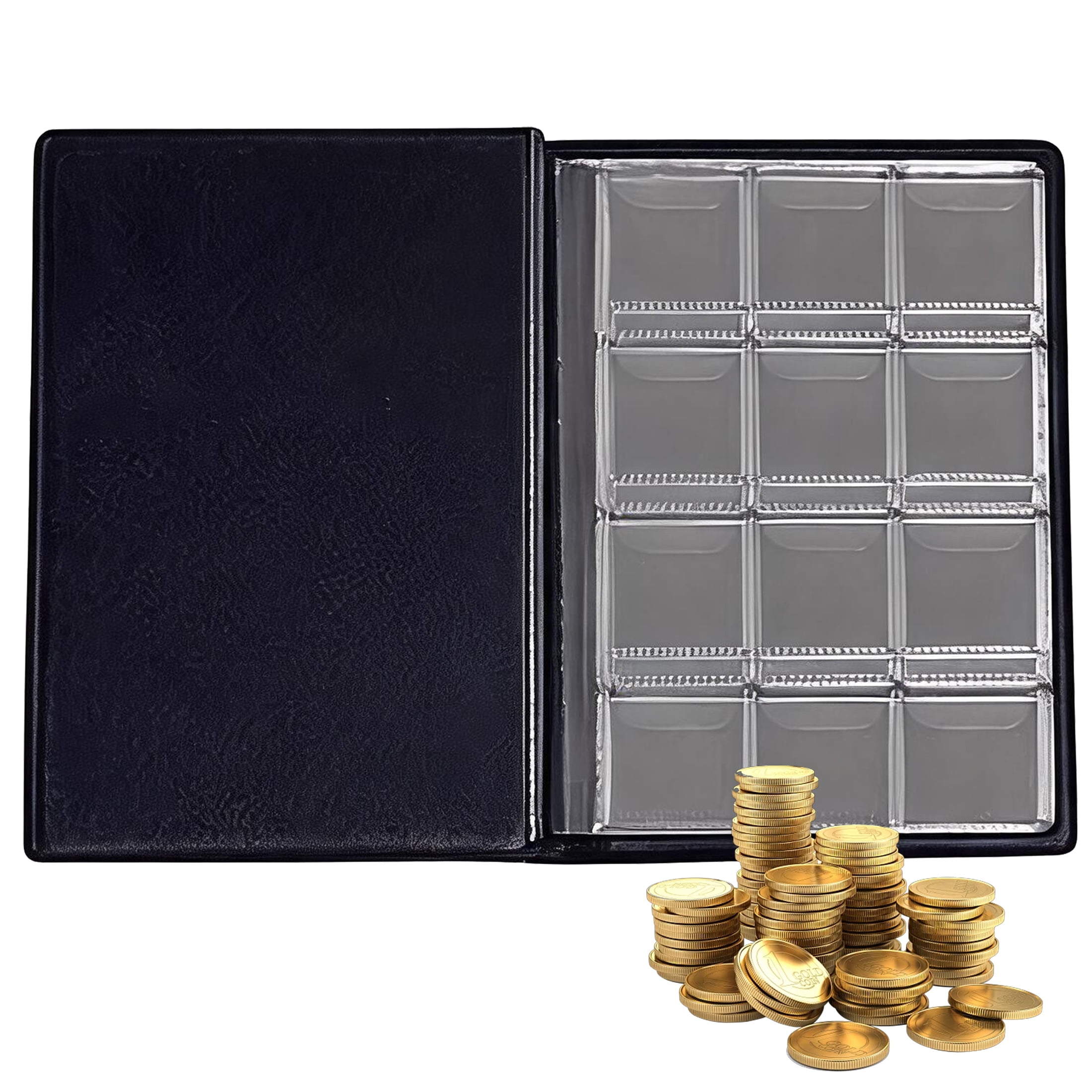 120 Pockets Coin Collection Album, Large Capacity World Coin Stock Book ...