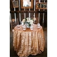 thumbnail image 1 of 120" Round Sequin Sparkly Design Shiny Tablecloth Table Cover 4 COLORS WEDDING", Black, 1 of 3