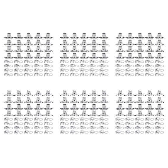 120 Sets Marine Grade Twist Lock Fasteners Turn Button Eyelet and Stud, for Canvas Fastener Turn Buttons