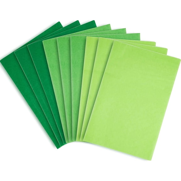 120 Sheet Gradient Green Tissue Paper Assorted Green Gift Wrap Tissue 15 x 20 Inch Art Paper Crafts for DIY Gift Wrapping Birthday Easter Wedding Baby Shower, 3 Colors