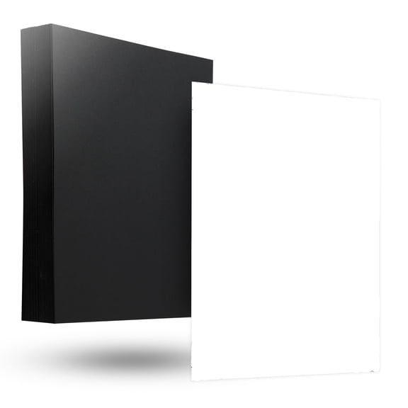 Black Cardstock 5x7 120 Sheets, 220 GSM Thick Paper, Heavyweight Premium Printer Paper for Custom Invitations, Menus, DIY Crafts, Postcards, Business Cards