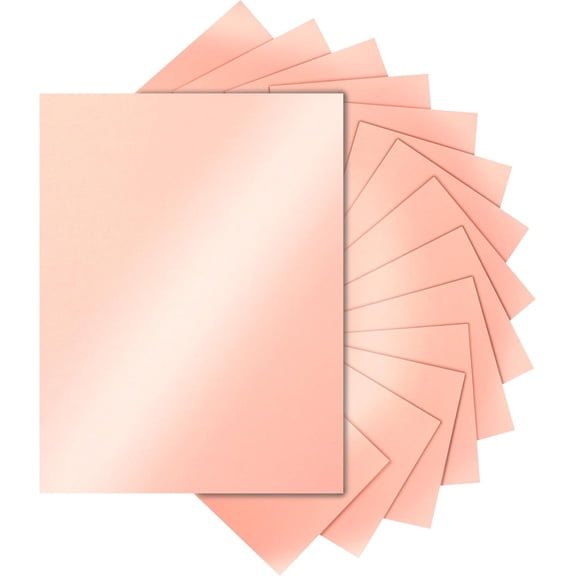 120 Sheets Candy Pink Shimmer Cardstock 8.5 x 11 Craft Paper, 250gsm/92lb Heavyweight Paper Card Stock for DIY Cards Making, Birthday Decorations, Invitations, Thank You Cards