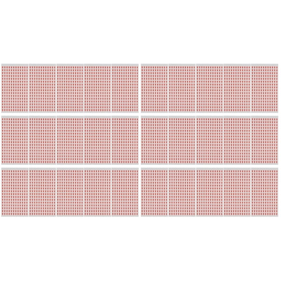 120 Sheets Small Red Arrow Stickers, Waterproof Self-Adhesive Removable Labels, Rectangle Arrow Marking Stickers for Organizing