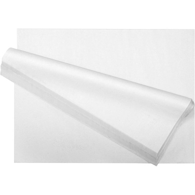 120 Sheets White Tissue Paper Bulk 15" x 20" Packing Paper Sheets for