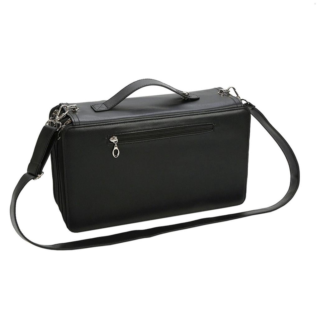 120 Slot Marker Carrying Case Marker Organiser Storage Bag with Shoulder Strap