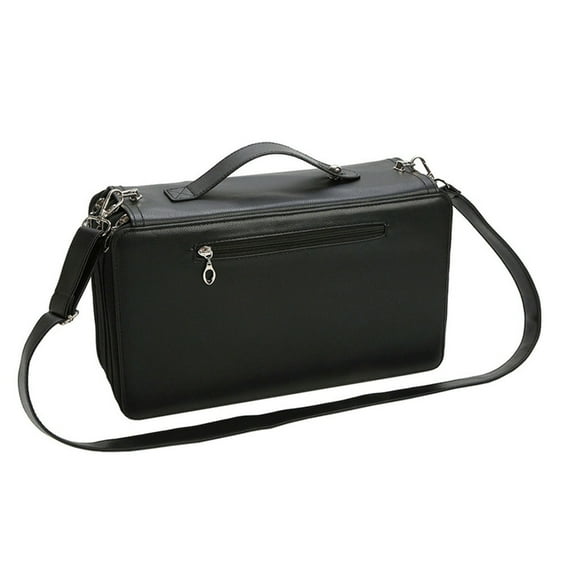 120 Slots Large Capacity Multilayer Marker Case with Shoulder Strap Leather Art Markers Carrying Bag Marker Organizers