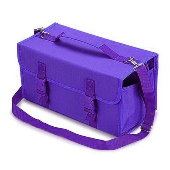 120 Slots Large Capacity Multilayer Marker Case with Shoulder Strap for Permanent Paint Marker Sketch Markers Storage