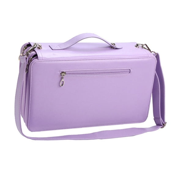 120 Slots1eatherMarker Case with Shoulder Strap Large Capacity Multi-layer Markers Holder Carrying Bag for Paint Brush