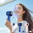 thumbnail image 1 of 120 Speed Turbine Handheld Fan 5000mAh Rechargeable Portable Mini Fan Vertical Blowing Foldable Desktop Personal Cooling for Travel Office by PALIFEUR, 1 of 7