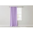 thumbnail image 1 of 120" Tall Grommet Blackout Solid Poplin 56" Wide Curtain - Lavender, 1 of 2