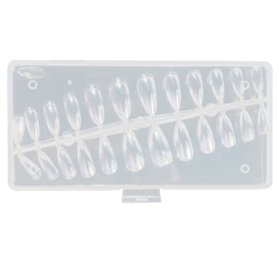 120 Transparent Water Tube Full Coverage Nails for DIY Nail Salon Practice and Easy Application