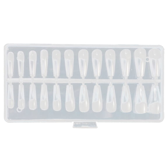 120 Transparent Water Tube Full Coverage Nails for DIY Nail Salon Practice and Easy Application