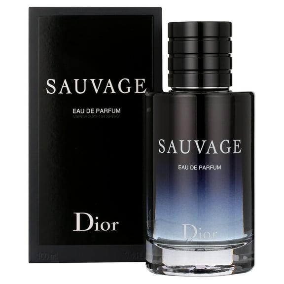($120 Value) Dior Sauvage Eau De Parfum Spray, Cologne for Men, 3.4 Oz